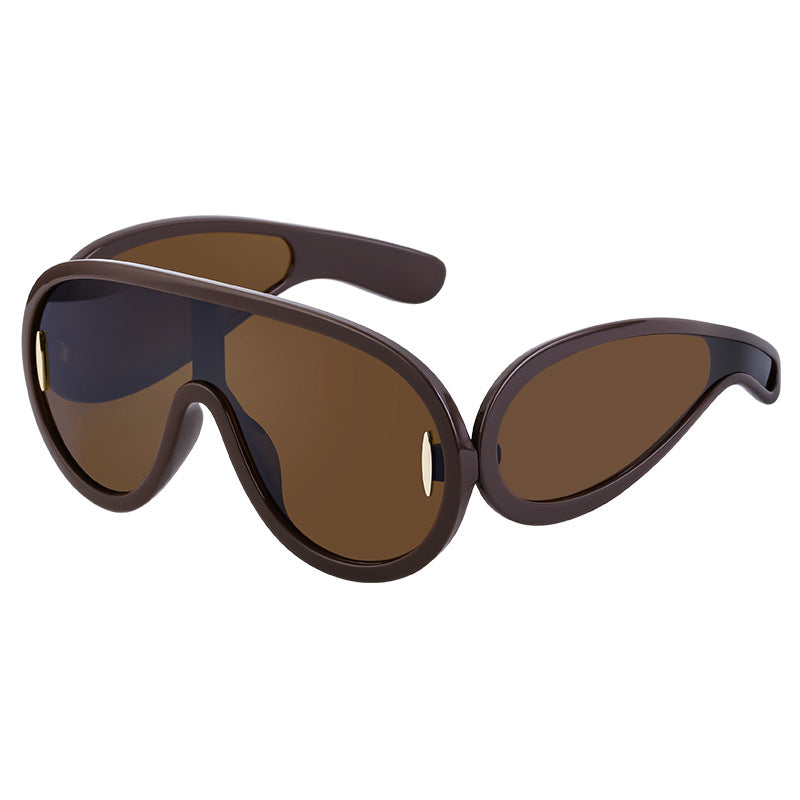 Wholesale PC Integrated Large Frame Sports Cycling Sunglasses